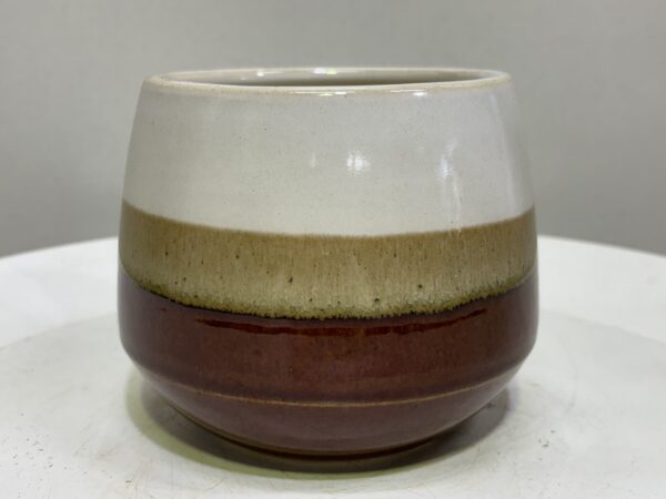 陶器鉢　茶色　3号サイズ