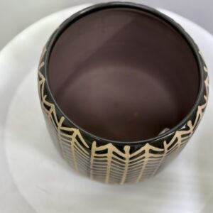 鉢カバー　陶器　模様　5号サイズ - 画像 (2)