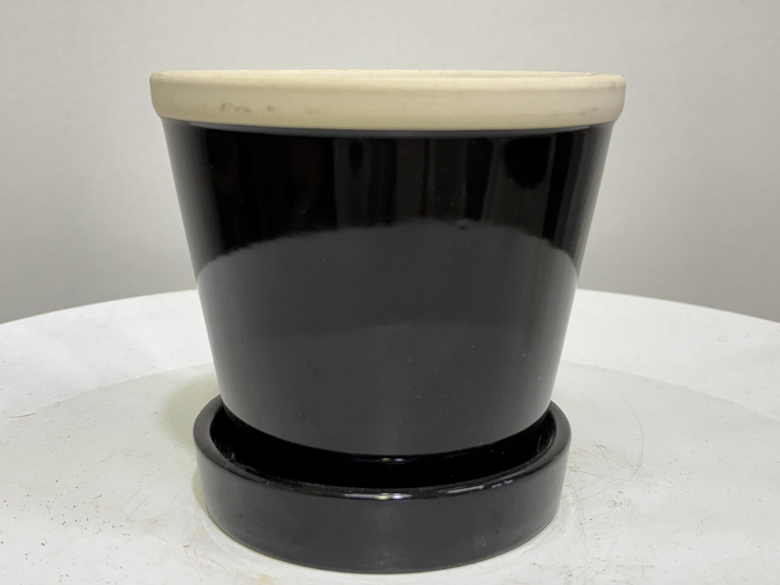 陶器鉢 黒 3.5号 5号