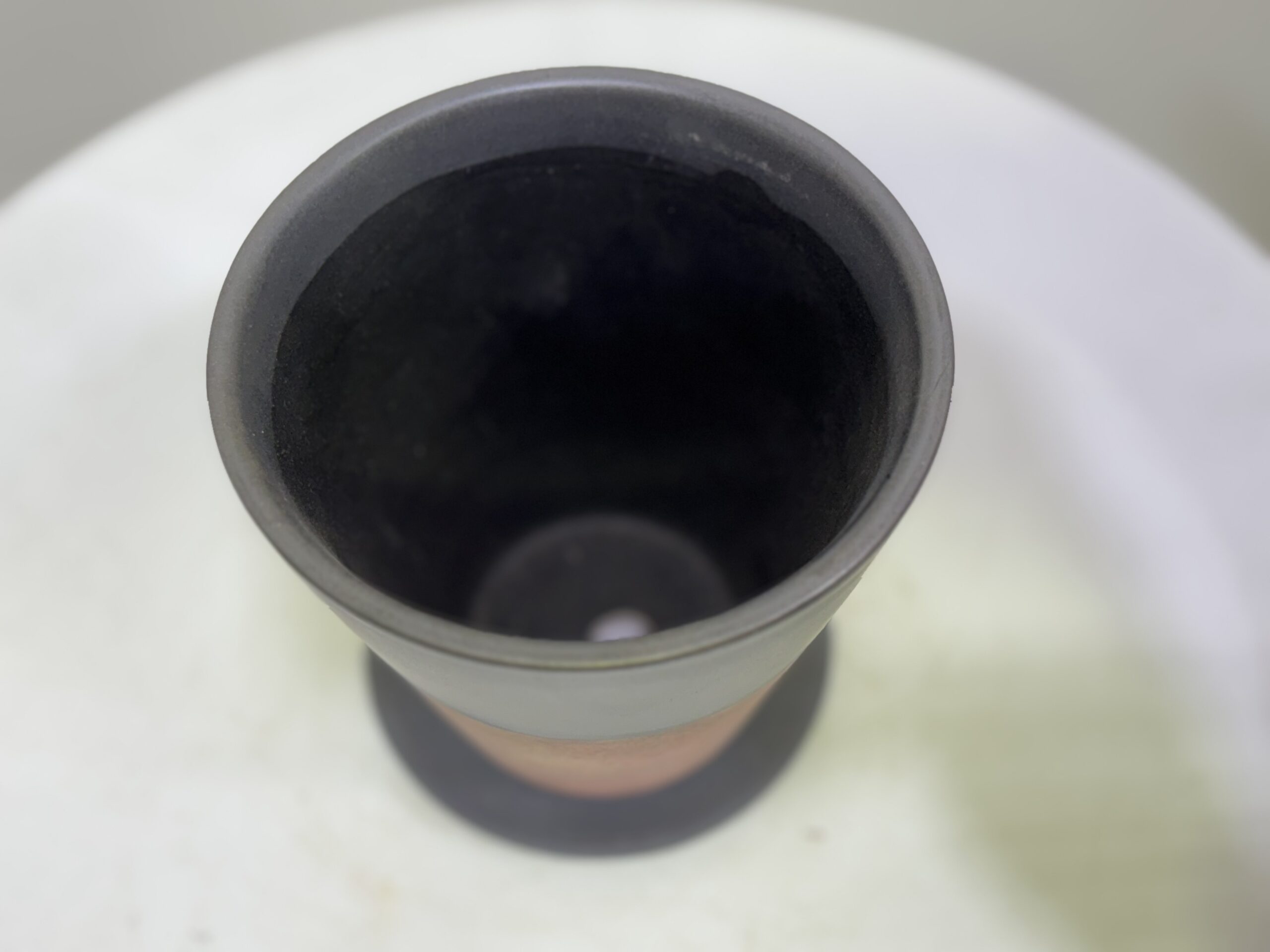 バイカラー 陶器鉢 3.5号サイズ - 画像 (4)
